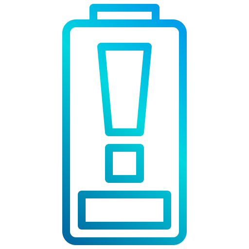 Low battery xnimrodx Lineal Gradient icon