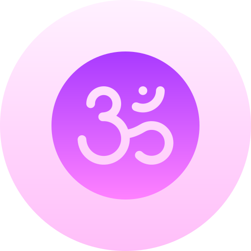 Om Basic Gradient Circular icon