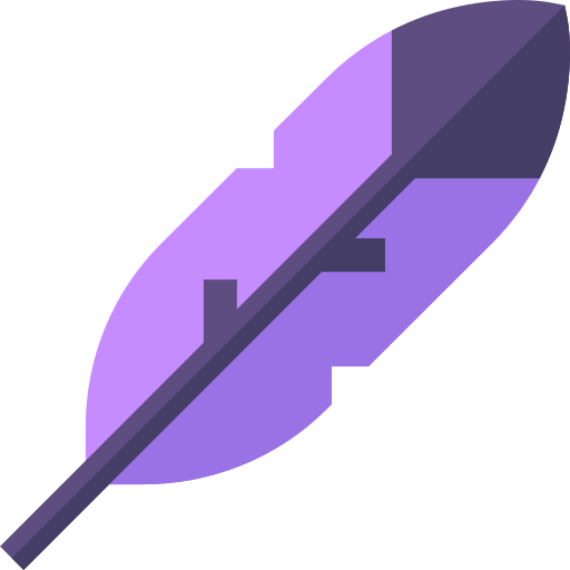 Feather Basic Straight Flat icon