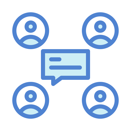 diskussion Generic Blue icon