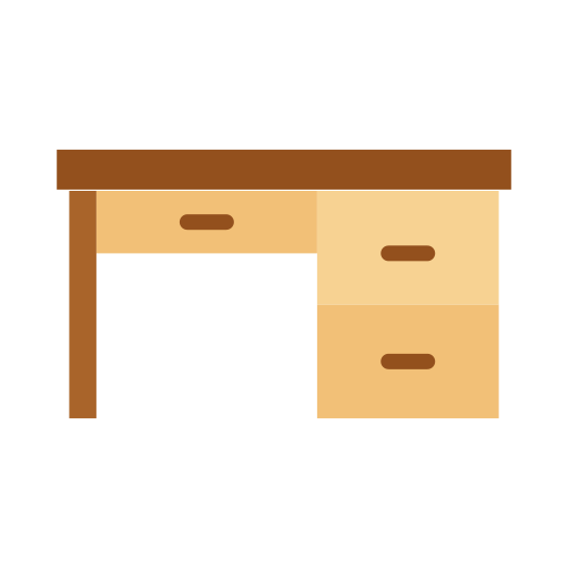 Desk Good Ware Flat icon