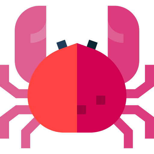 Crab Basic Straight Flat icon