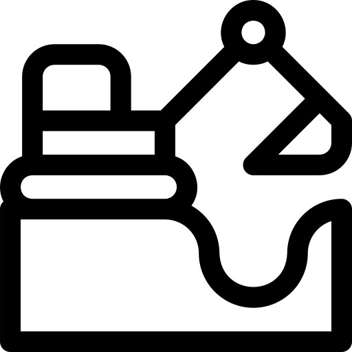 escavadora Basic Rounded Lineal Ícone