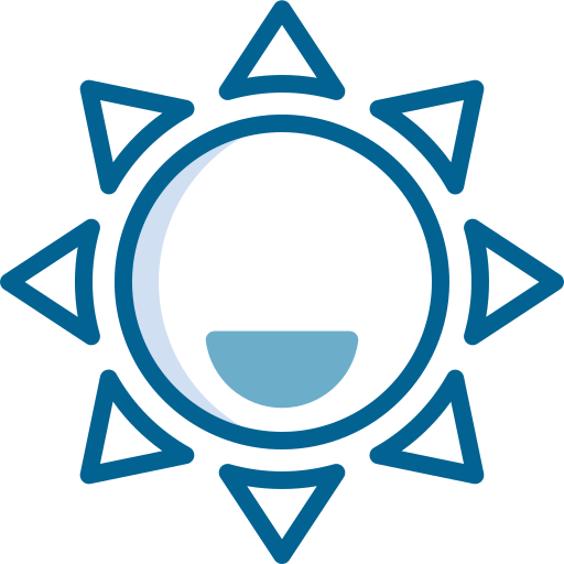 太陽 Generic Blue icon