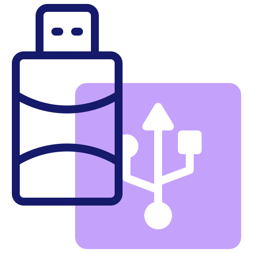 Usb connection Inipagistudio Lineal Color icon