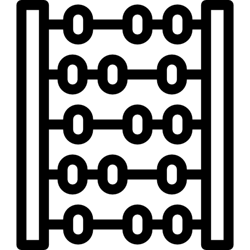 Счеты Detailed Rounded Lineal иконка