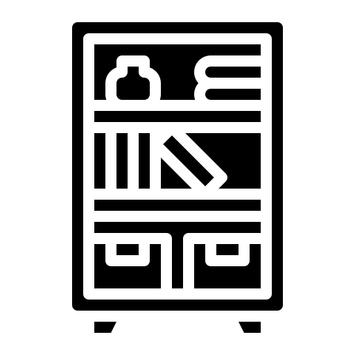 estante Iconixar Glyph Ícone