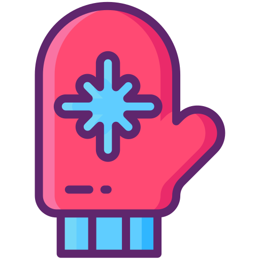 Mitten Flaticons Lineal Color icon