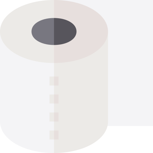 Toilet paper Basic Straight Flat icon