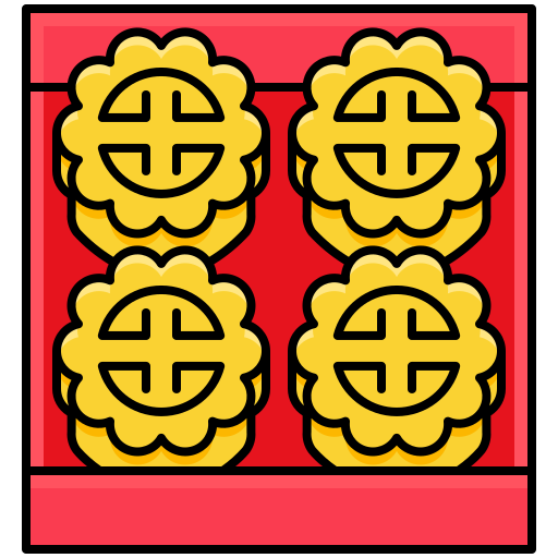 Moon cake Generic Outline Color icon