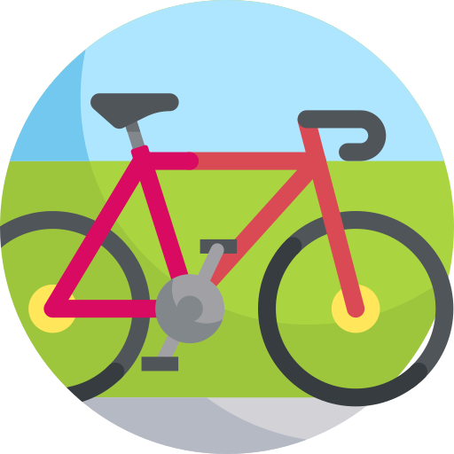 Bycicle Detailed Flat Circular Flat icon