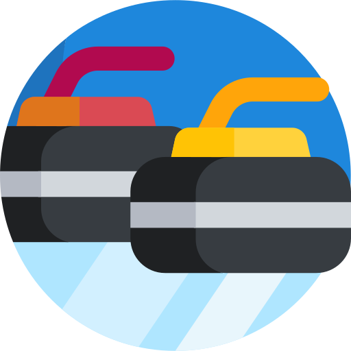 Curling Detailed Flat Circular Flat icon