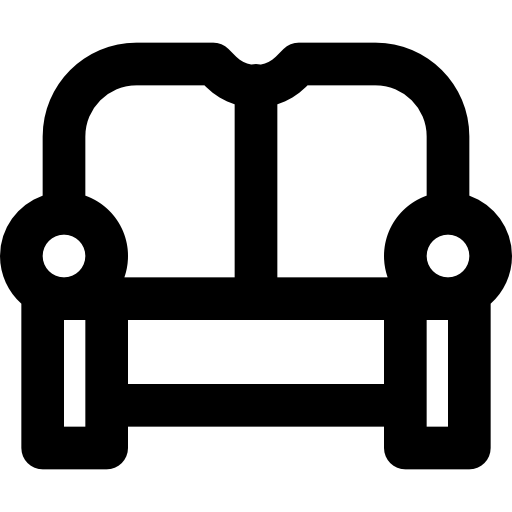 Sofa Basic Black Outline icon