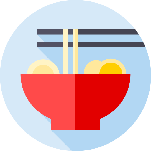 ramen Flat Circular Flat icon