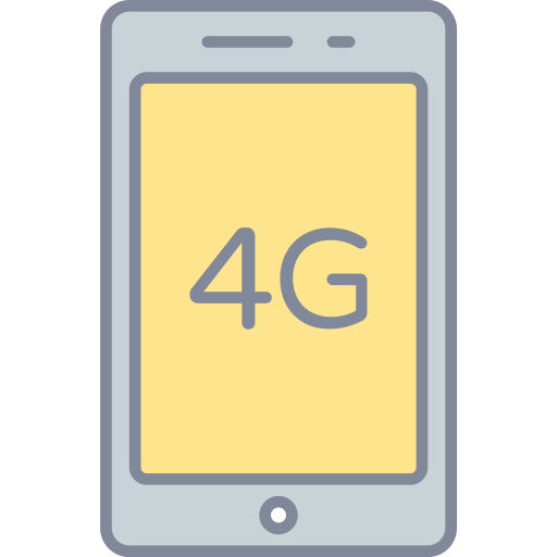 4g Generic Outline Color Ícone