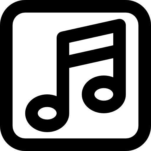 Quaver Basic Black Outline icon