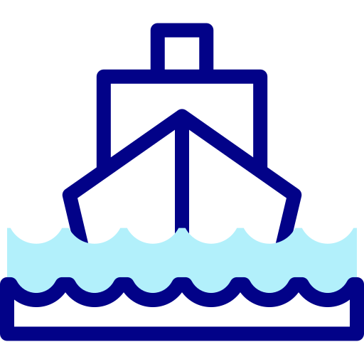 Ship Detailed Mixed Lineal color icon