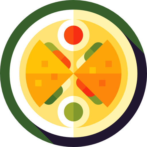 Quesadilla Flat Circular Flat icon