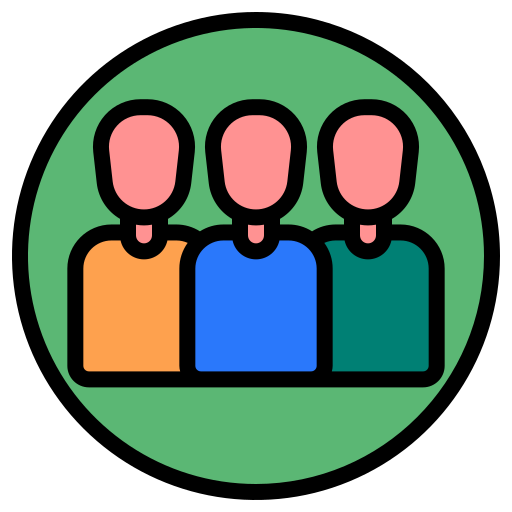 Group Generic Outline Color icon