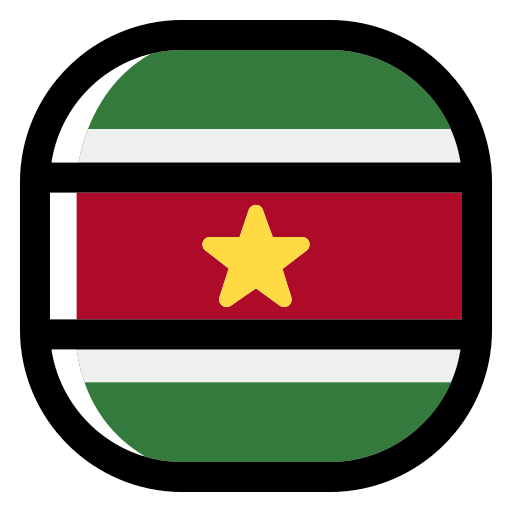 suriname Generic Outline Color Icône