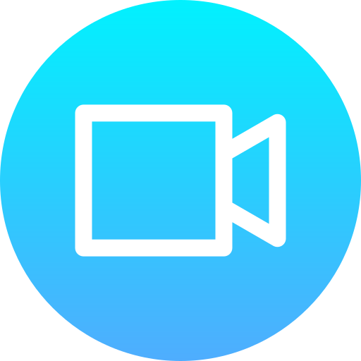 videokamera Generic Flat Gradient icon