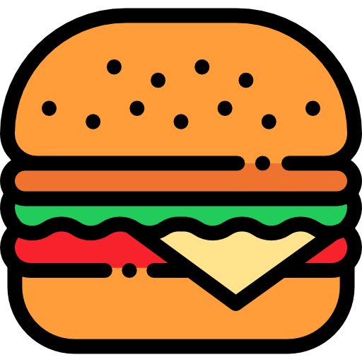 hamburger Detailed Rounded Lineal color Ícone