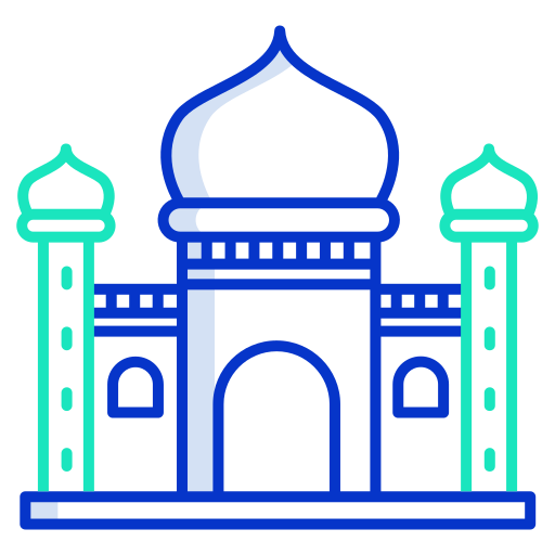 Blue mosque Icongeek26 Outline Colour icon