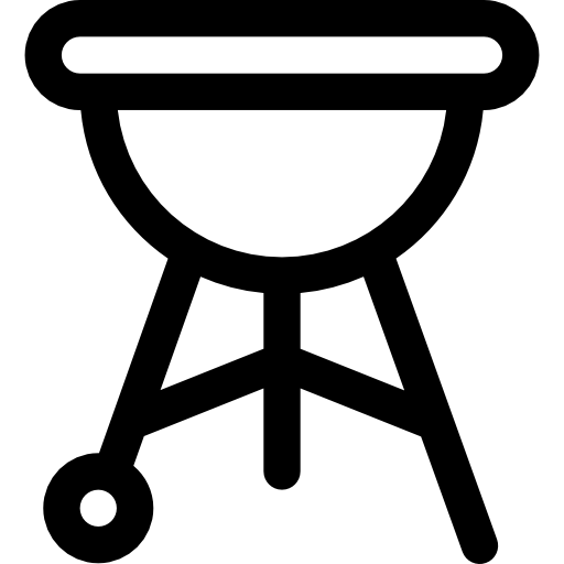 churrasco Basic Rounded Lineal Ícone