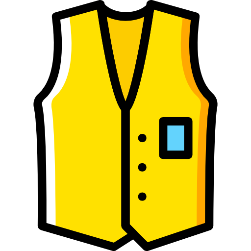 Vest Basic Miscellany Yellow icon