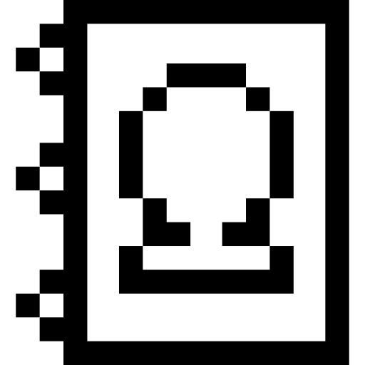 連絡先リスト Pixel Outline icon