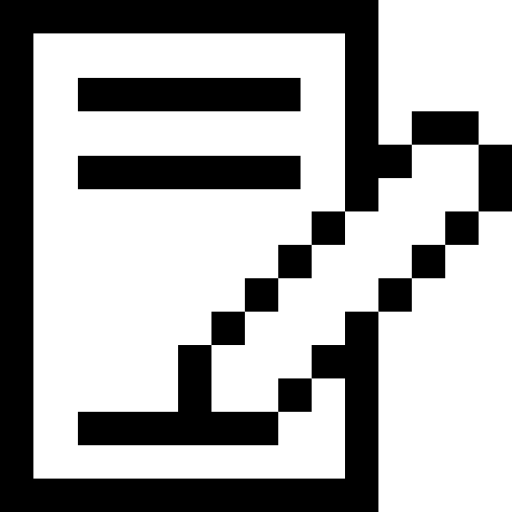 ノート Pixel Outline icon