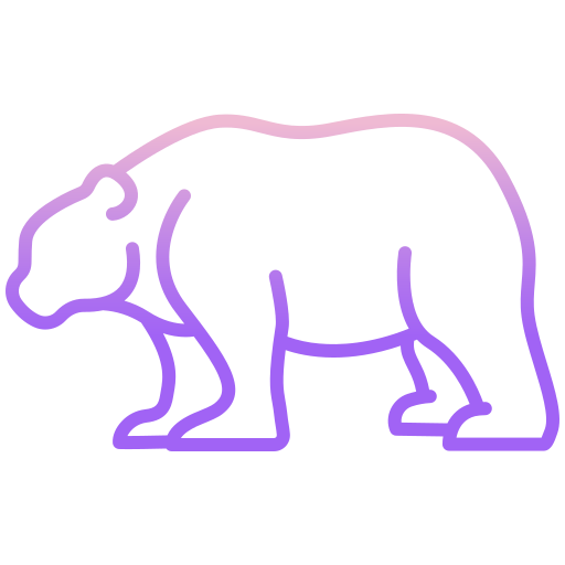 Bear Icongeek26 Outline Gradient icon