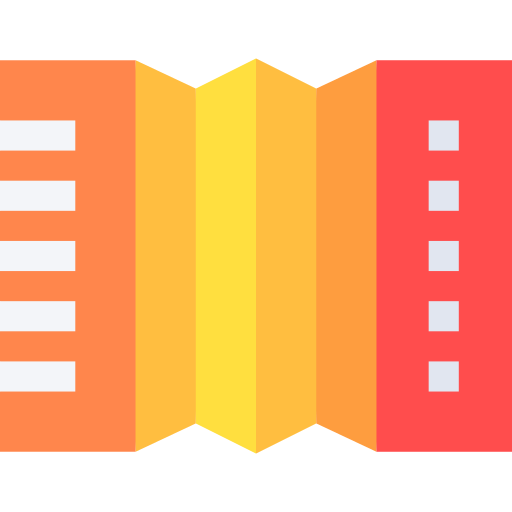 Accordion Basic Straight Flat icon