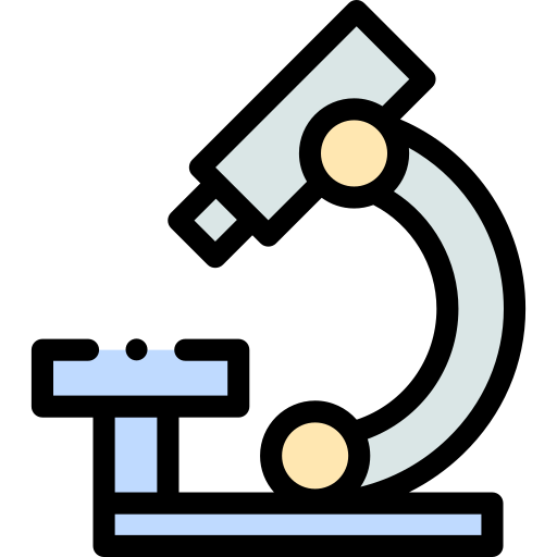 Microscope Detailed Rounded Lineal color icon