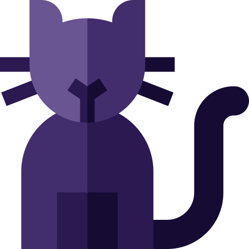 猫 Basic Straight Flat icon