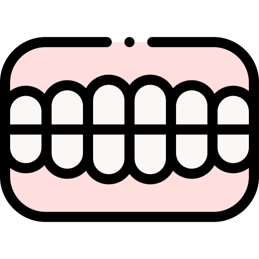 dentier Detailed Rounded Lineal color Icône