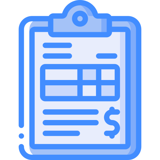 Clipboard Basic Miscellany Blue icon