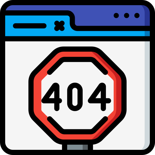 404 fehler Basic Miscellany Lineal Color icon