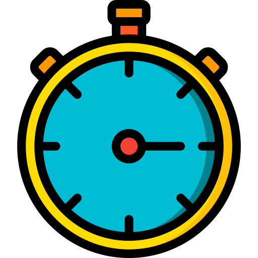 stopwatch Basic Miscellany Lineal Color icoon