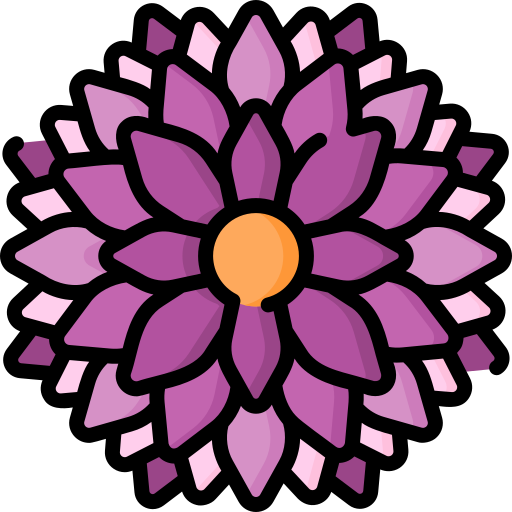 Dahlia Special Lineal color icon