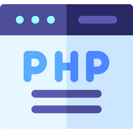 php Basic Rounded Flat Icône