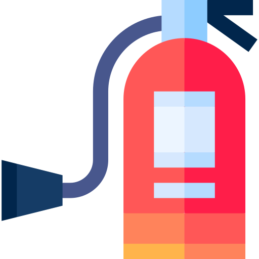extintor de incêndio Basic Straight Flat Ícone
