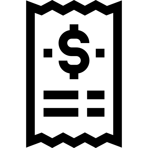 facture Basic Straight Lineal Icône