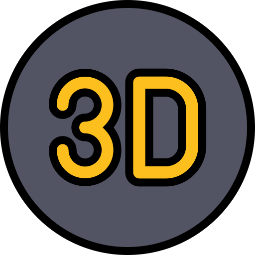 3d Generic Outline Color icon