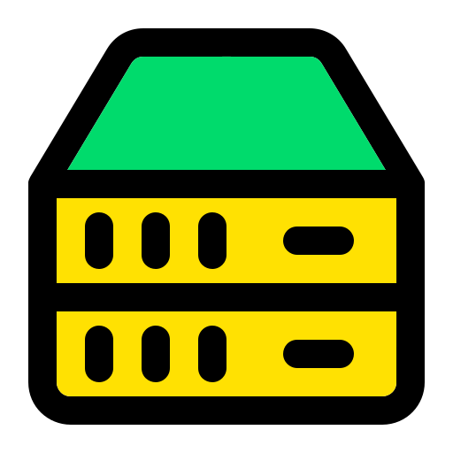 server Generic Outline Color icon