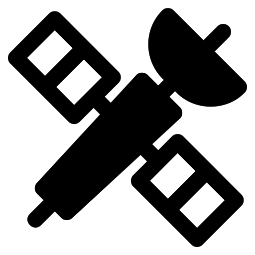 satellite spatial Generic Glyph Icône