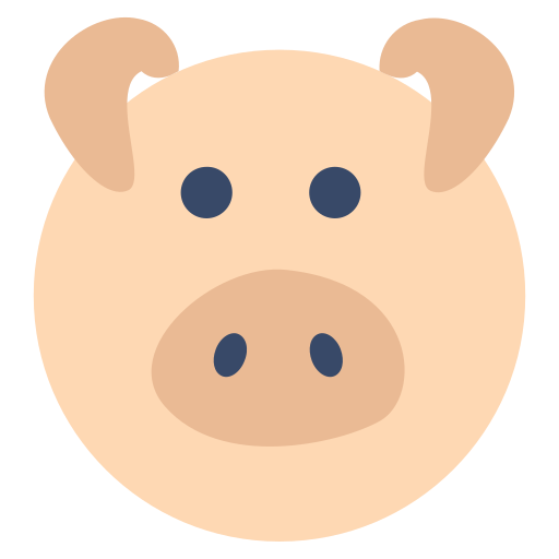 Pig Good Ware Flat icon