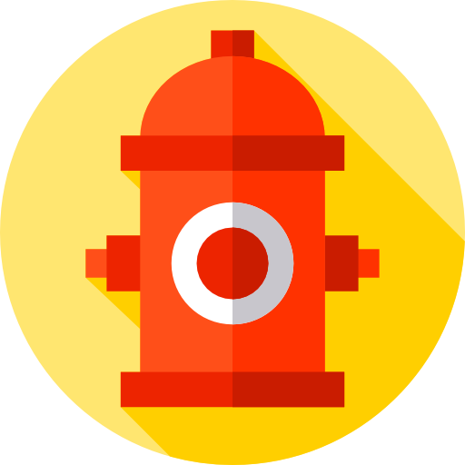 소화전 Flat Circular Flat icon