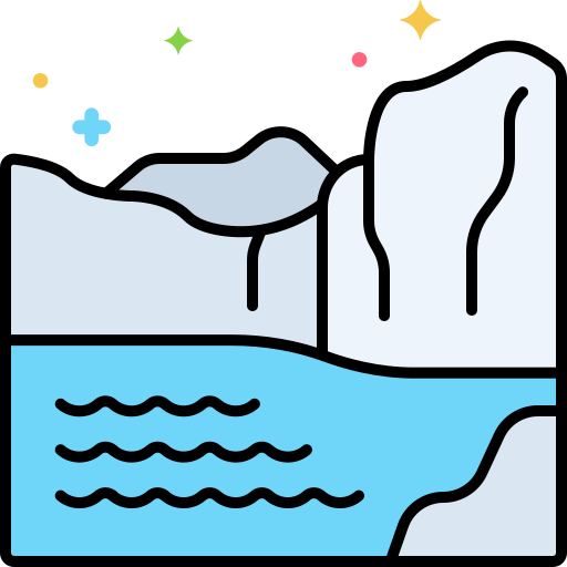 Glacier Flaticons Lineal Color icon