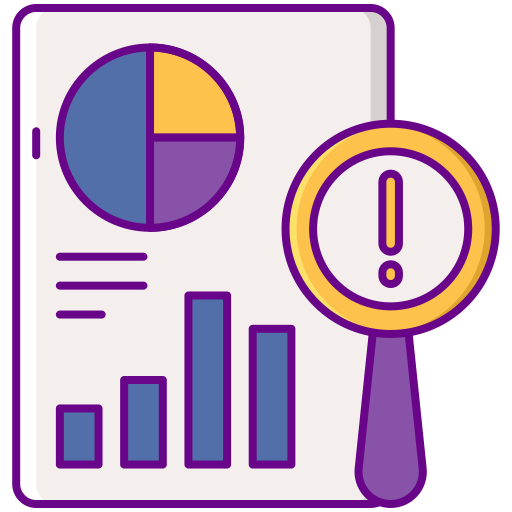 Market research Flaticons Lineal Color icon